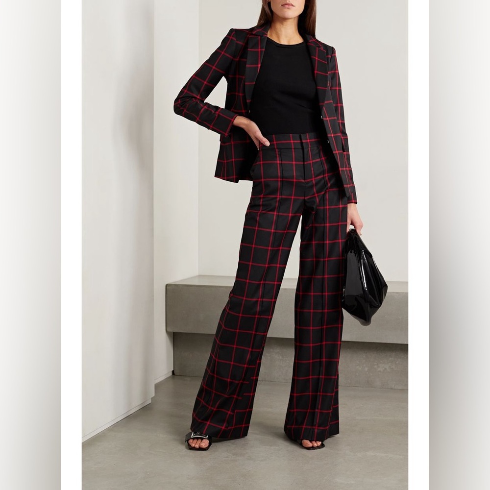 NWT $595 Alice + Olivia Mya Notch Collar Blazer